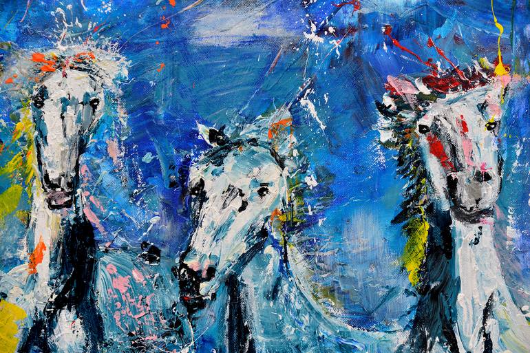 Original Expressionism Animal Painting by Oswin Gesselli