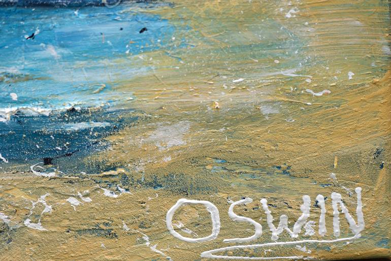 Original Impressionism Seascape Painting by Oswin Gesselli