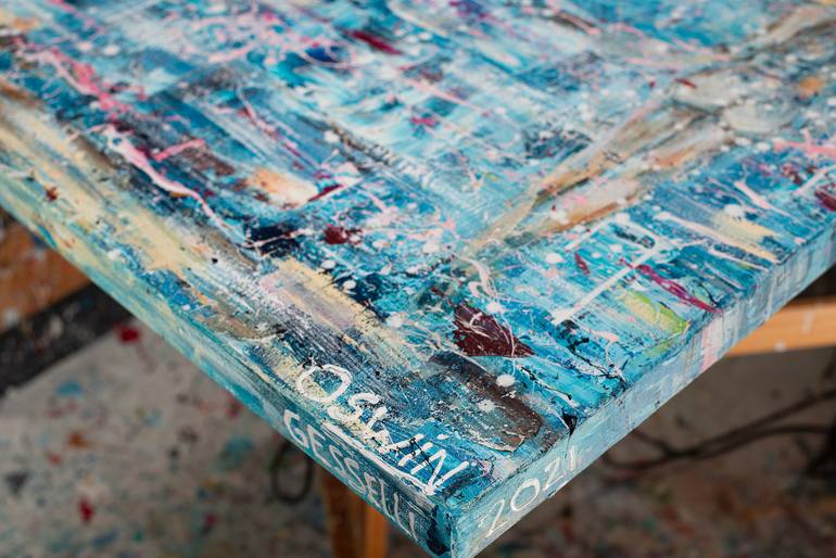 Original Expressionism Seascape Painting by Oswin Gesselli