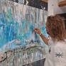 WIP - FREEDOM - Female nude & nature - 100 x 200 cm - Oswin Gesselli Painting