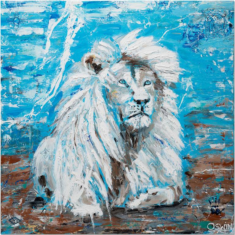Original Expressionism Animal Painting by Oswin Gesselli