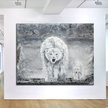 POLAR BEARS 160x200 cm - Series The Unforgettable -Oswin Gesselli thumb