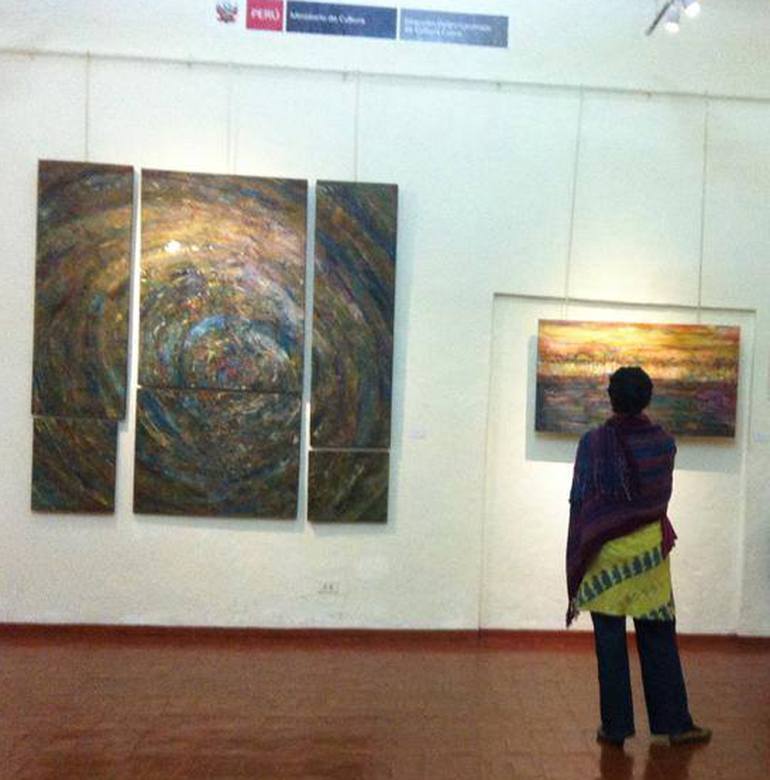 Original Impressionism Landscape Painting by Mishelle Ramos De Los Santos