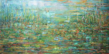 Original Expressionism Landscape Paintings by Mishelle Ramos De Los Santos