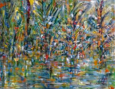 Original Impressionism Landscape Paintings by Mishelle Ramos De Los Santos