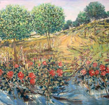 Print of Fine Art Garden Paintings by Anna Kefaloyianni