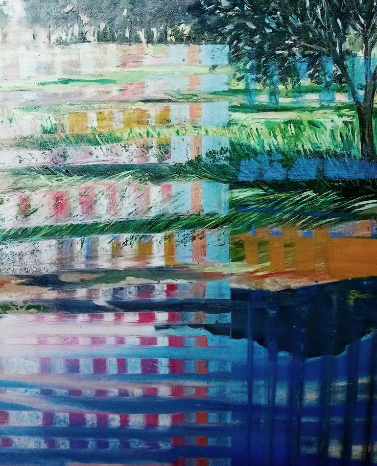 Original Fine Art Tree Painting by Anna Kefaloyianni