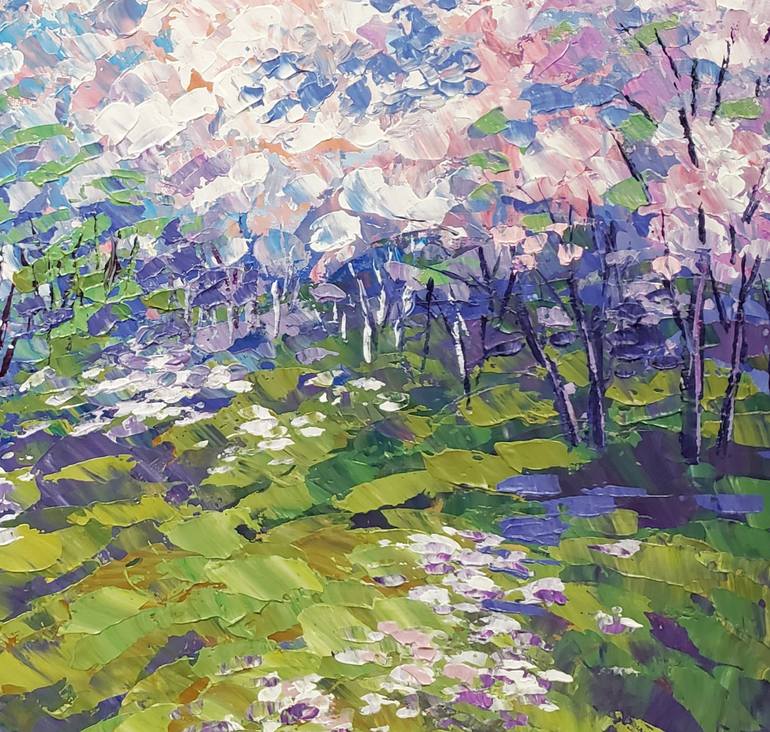 Original Impressionism Landscape Painting by Tatiana Iliina