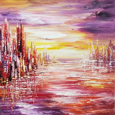 Original Impressionism Cities Paintings by Tatiana Iliina