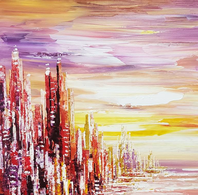 Original Cities Painting by Tatiana Iliina