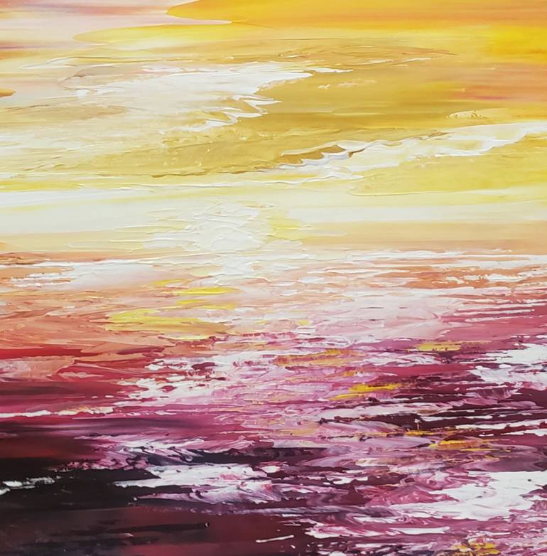 Original Contemporary Seascape Painting by Tatiana Iliina