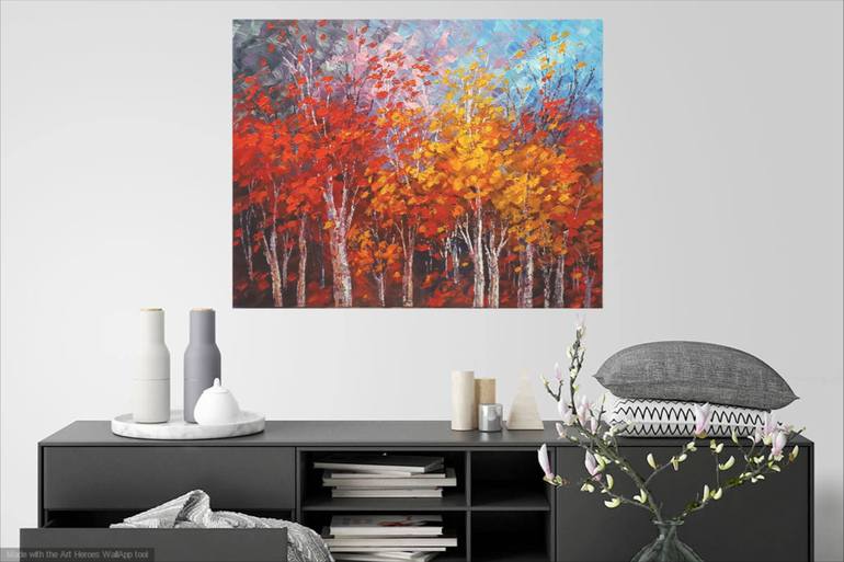 Original Impressionism Landscape Painting by Tatiana Iliina