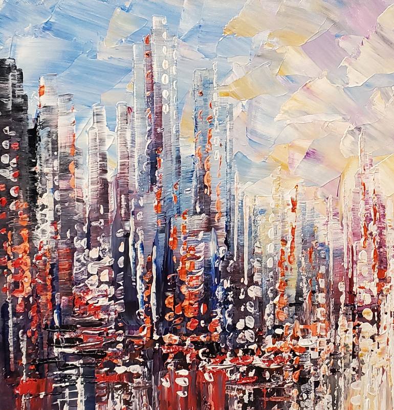 Original Impressionism Cities Painting by Tatiana Iliina