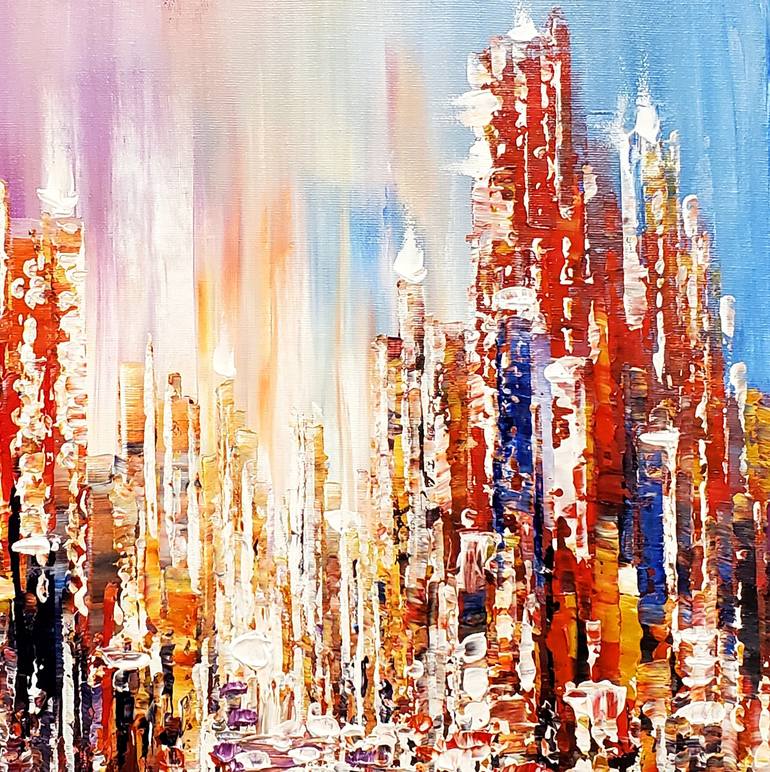 Original Impressionism Cities Painting by Tatiana Iliina