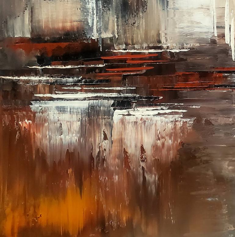 Original Abstract Expressionism Abstract Painting by Tatiana Iliina