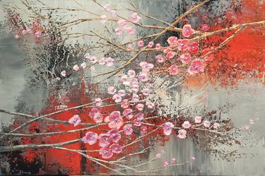 Original Abstract Floral Paintings by Tatiana Iliina