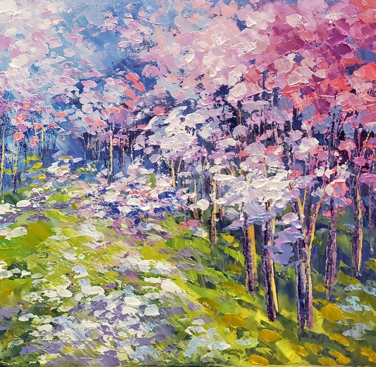 Original Impressionism Landscape Painting by Tatiana Iliina