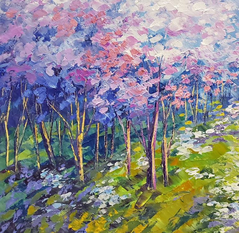 Original Impressionism Landscape Painting by Tatiana Iliina