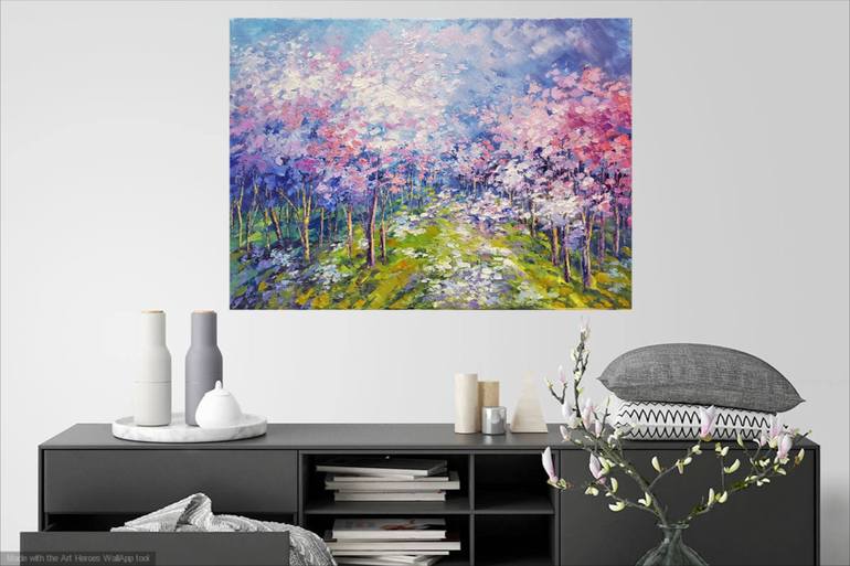 Original Impressionism Landscape Painting by Tatiana Iliina