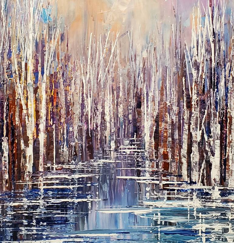 Original Impressionism Landscape Painting by Tatiana Iliina