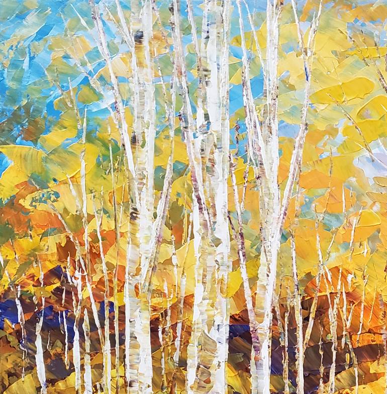 Original Impressionism Landscape Painting by Tatiana Iliina