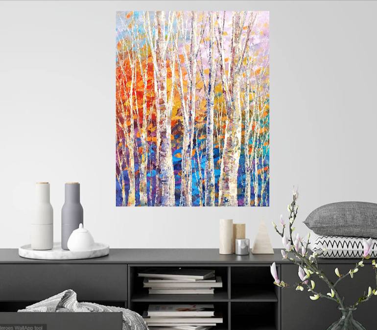 Original Impressionism Landscape Painting by Tatiana Iliina
