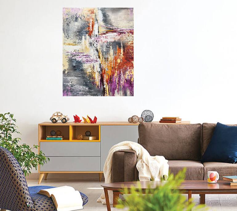 Original Abstract Expressionism Abstract Painting by Tatiana Iliina