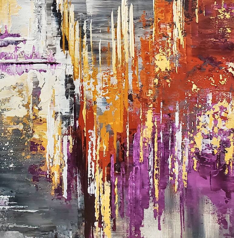 Original Abstract Expressionism Abstract Painting by Tatiana Iliina