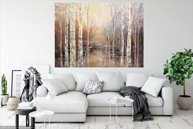 Original Impressionism Landscape Painting by Tatiana Iliina