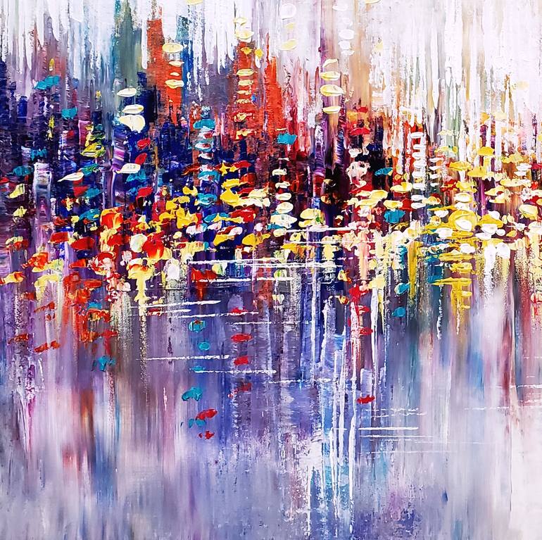 Original Impressionism Cities Painting by Tatiana Iliina