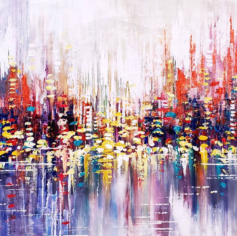 Original Impressionism Cities Painting by Tatiana Iliina