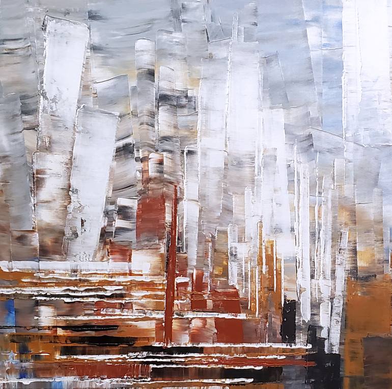 Original Abstract Expressionism Abstract Painting by Tatiana Iliina