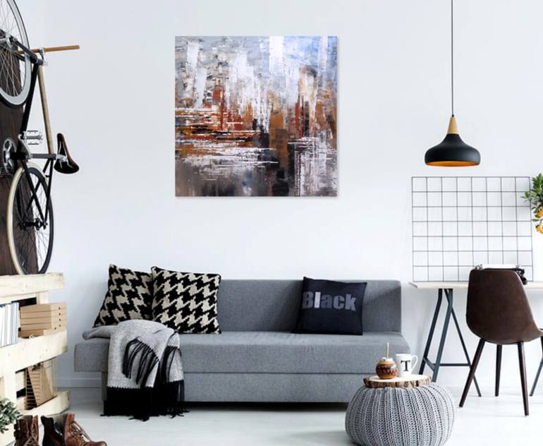 Original Abstract Expressionism Abstract Painting by Tatiana Iliina