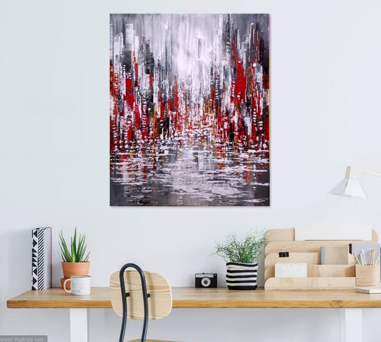 Original Impressionism Cities Painting by Tatiana Iliina