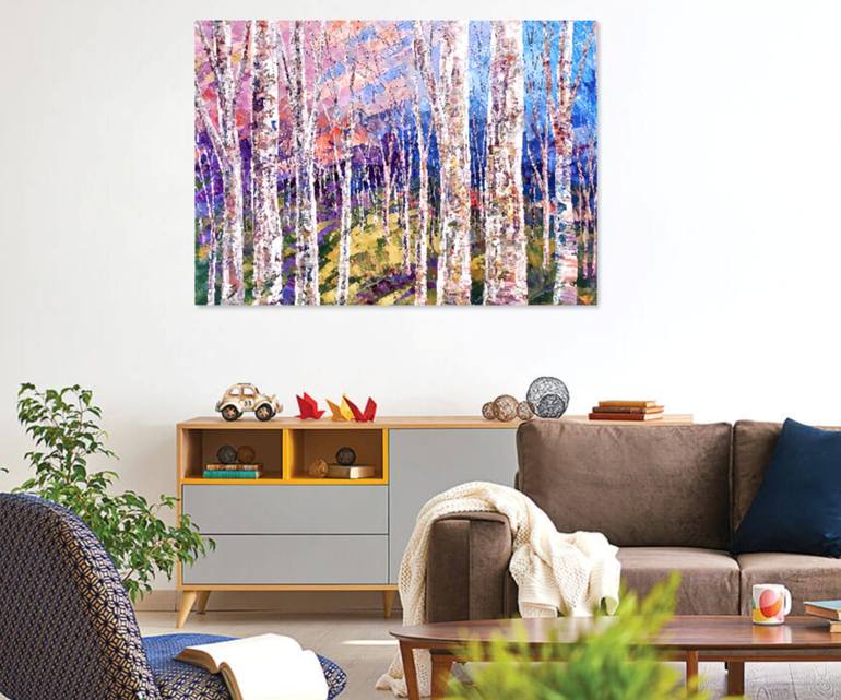 Original Impressionism Landscape Painting by Tatiana Iliina