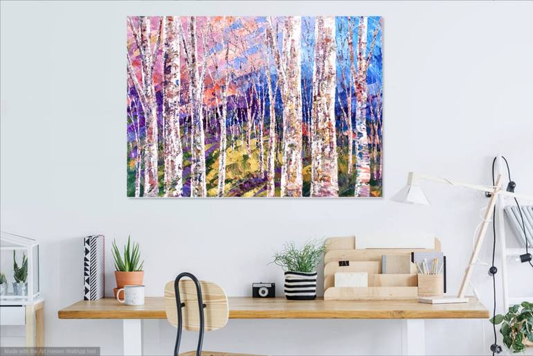 Original Impressionism Landscape Painting by Tatiana Iliina