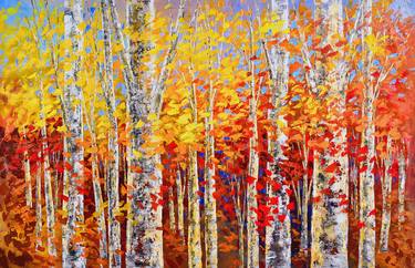 Original Impressionism Landscape Painting by Tatiana Iliina