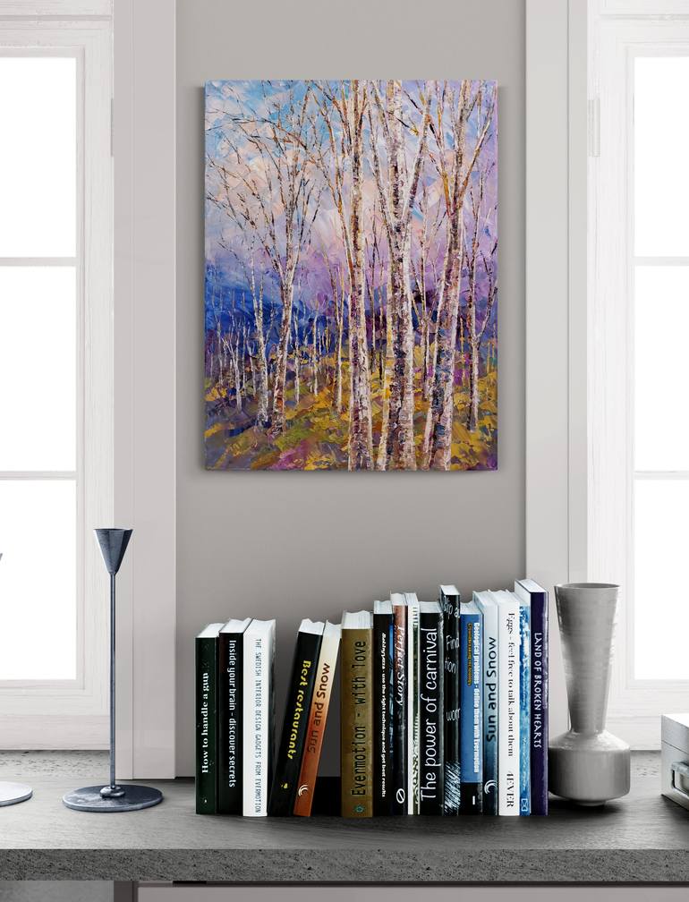 Original Impressionism Landscape Painting by Tatiana Iliina