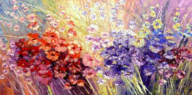 Original Impressionism Floral Paintings by Tatiana Iliina