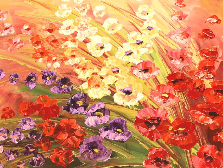 Original Fine Art Floral Painting by Tatiana Iliina