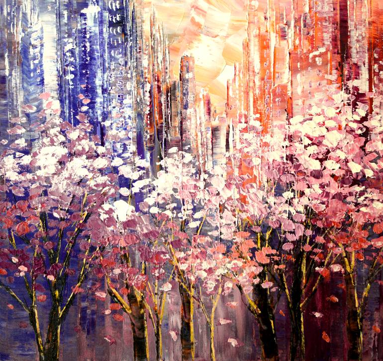 Original Impressionism Cities Painting by Tatiana Iliina