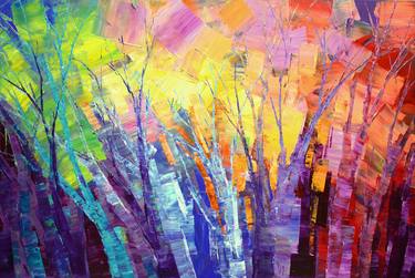 Print of Tree Paintings by Tatiana Iliina