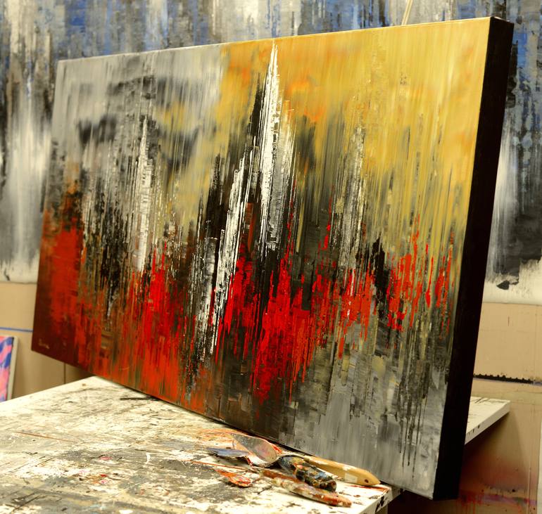 Original Fine Art Abstract Painting by Tatiana Iliina