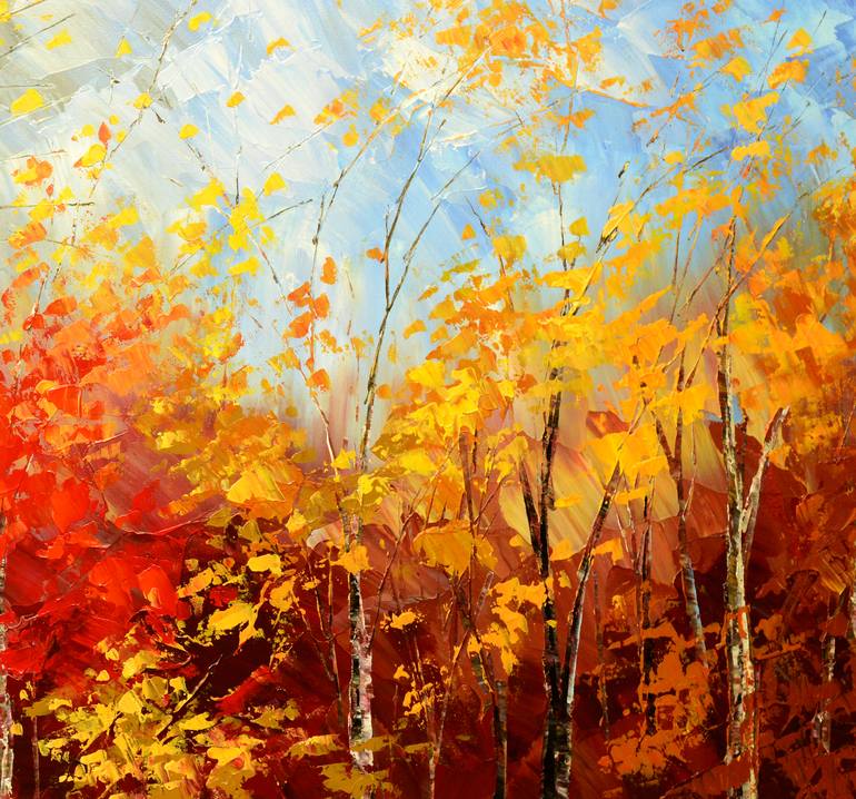 Original Impressionism Landscape Painting by Tatiana Iliina
