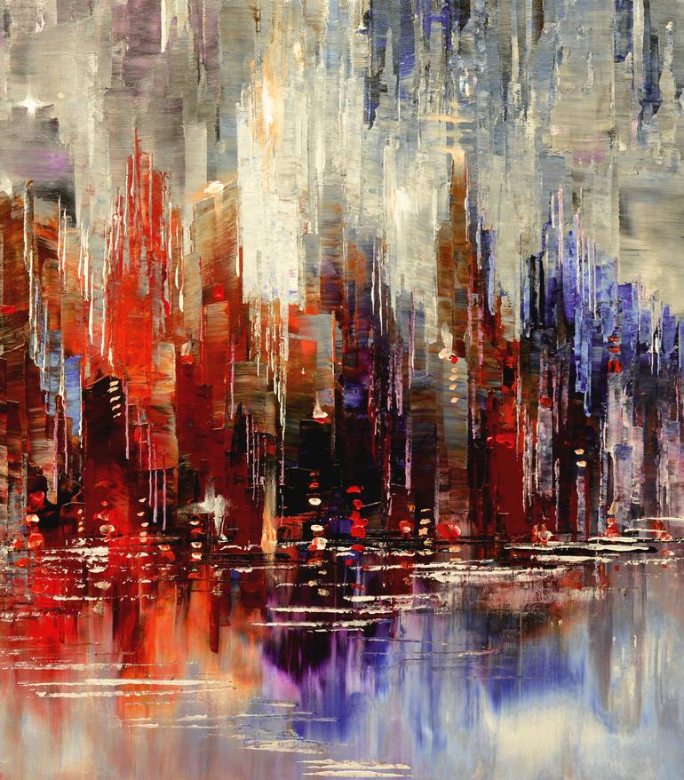 Original Cities Painting by Tatiana Iliina