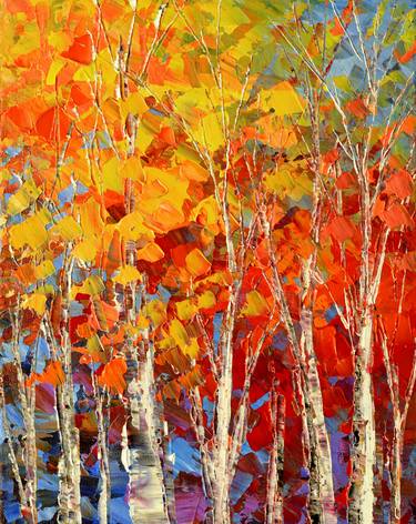 Print of Impressionism Tree Paintings by Tatiana Iliina