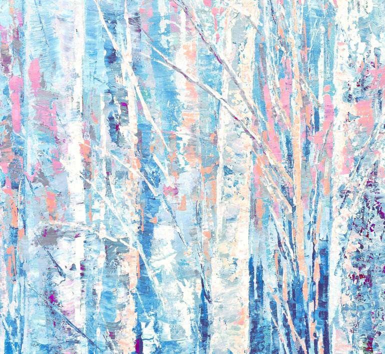 Original Impressionism Tree Painting by Tatiana Iliina