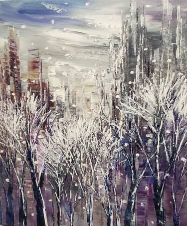 Original Impressionism Cities Paintings by Tatiana Iliina