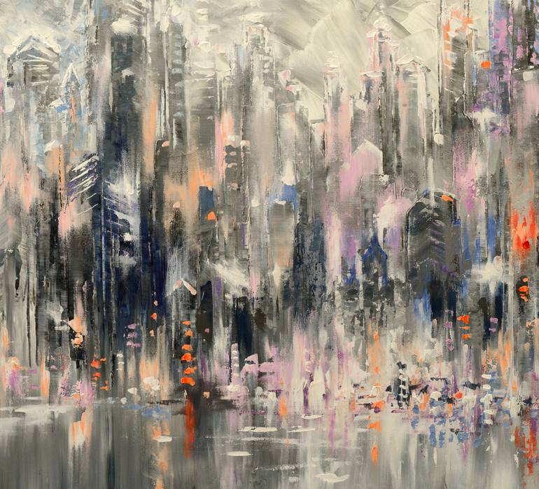 Original Impressionism Cities Painting by Tatiana Iliina