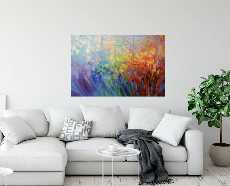 Original Impressionism Landscape Painting by Tatiana Iliina